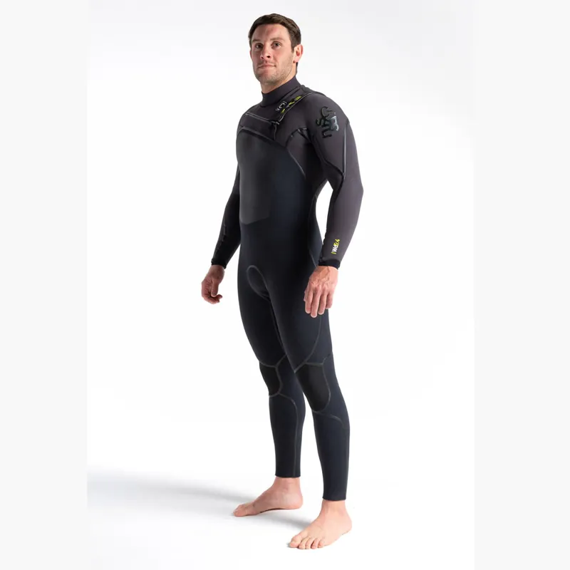 C-Skins Mens Wired 5/4 Chest Zip Wetsuit Black-1